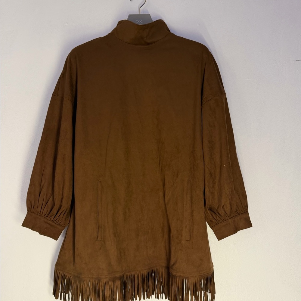 Brown Fringe Women's Sweater